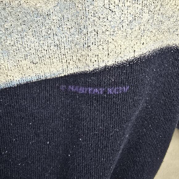 Vintage Habitat Wolves Sweatshirt Mens Large 90s Nature AOP Animal Wrap Around - Picture 4 of 8